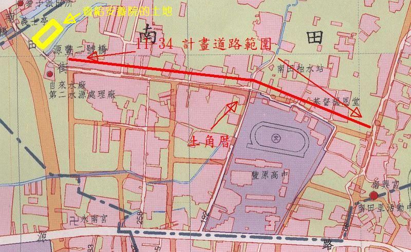 截取自86年市公所發送的街道圖
